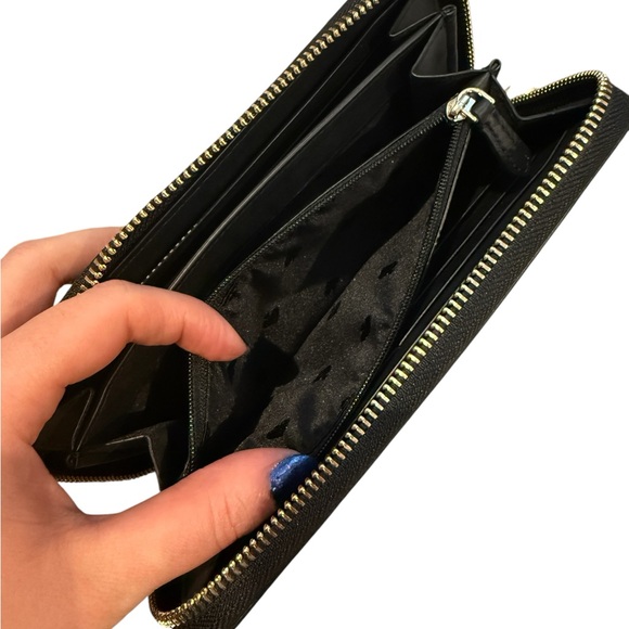 Kate Spade Lola Glitter Large Continental Wallet in Black - Picture 12 of 16